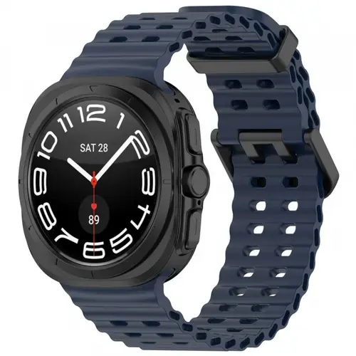 Curea Techsuit W062 pentru Samsung Galaxy Watch Ultra, Albastru