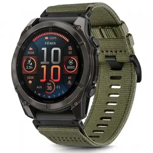 Curea Techsuit W070 pentru Garmin Watch Fenix Series, 26mm, Verde