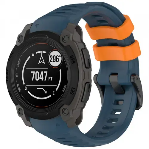 Curea Techsuit W076 pentru Garmin Instinct E 45mm, Albastru