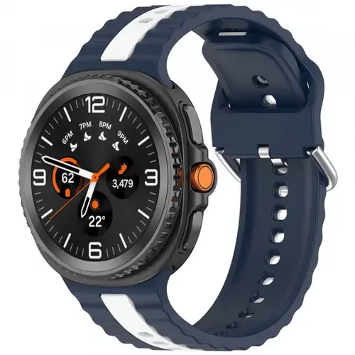 Curea Techsuit W078 pentru Samsung Galaxy Watch 8 Classic / Watch8 44mm / Watch 8 40mm, Albastru