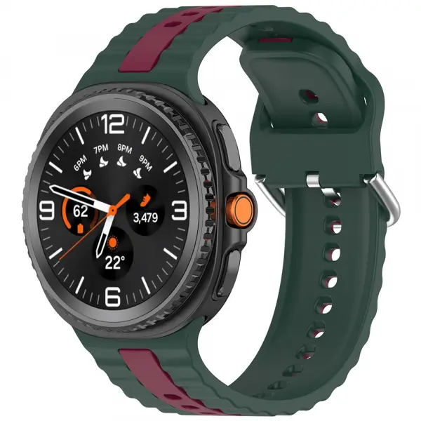 Curea Techsuit W078 pentru Samsung Galaxy Watch9 / Watch8 / Watch8 Classic Series, Verde Inchis