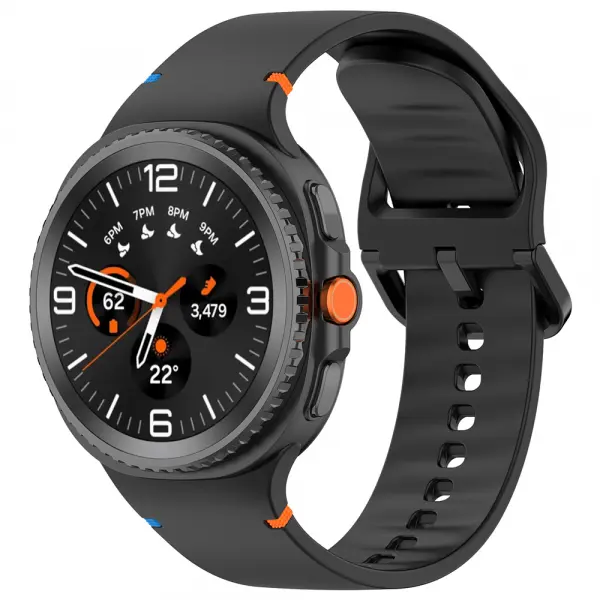 Curea Techsuit W079 pentru Samsung Galaxy Watch9 / Watch8 / Watch8 Classic Series, Neagra