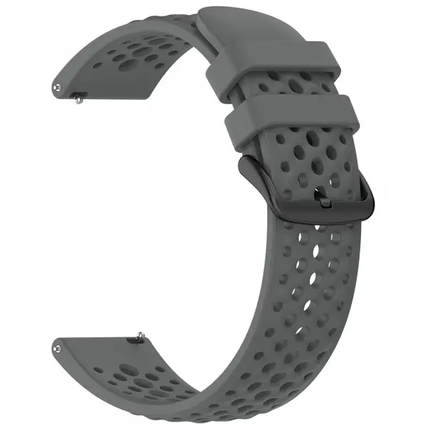 Curea Techsuit W083 pentru Amazfit Watch / Samsung Watch Series, 22mm, Gri