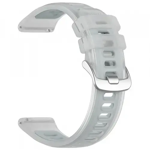 Curea Techsuit W084 pentru Samsung Galaxy Watch / Huawei Watch Series, 22mm, Alb
