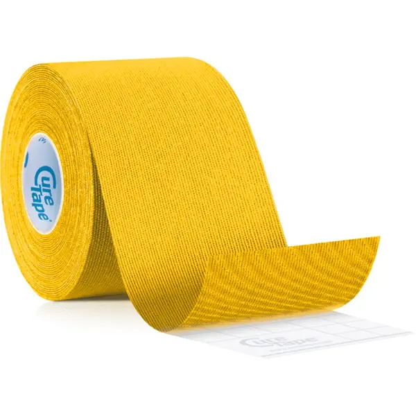 CureTape® Classic bandă kinesiologică culoare Yellow 5 m