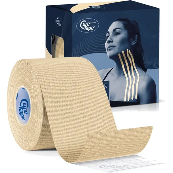 CureTape® Gentle bandă kinesiologică pentru piele sensibila culoare Beige 5 m