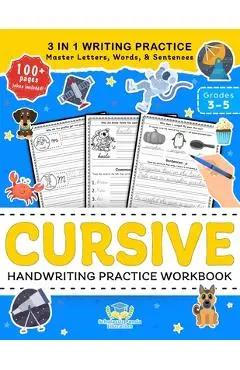 Cursive Handwriting Practice Workbook for 3rd 4th 5th Graders: Cursive Letter Tracing Book, Cursive Handwriting Workbook for Kids to Master Letters, W - Scholastic Panda Education