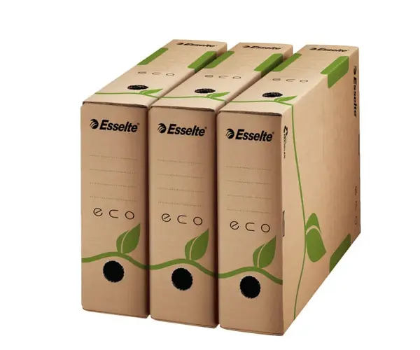 Cutie arhivare carton cotor 80mm Esselte Eco Recycled Cutie arhivare carton cotor 80mm Esselte Eco Recycled