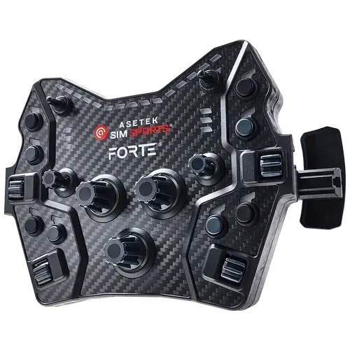 Cutie butoane pentru volan Asetek SimSports Forte GT Black Edition (Negru)
