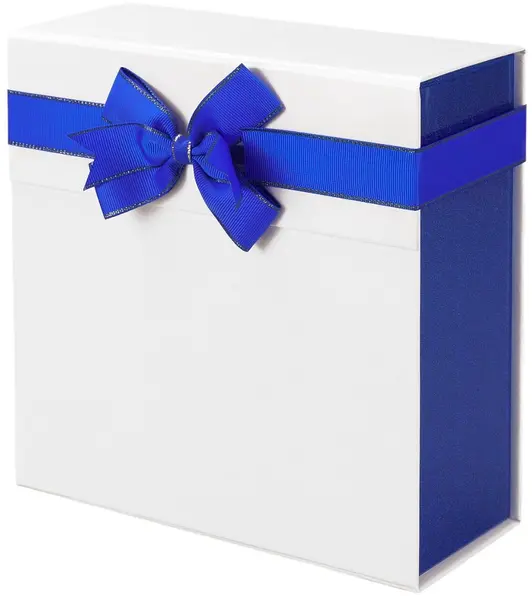 Cutie cadou Gift Box Pearl - 21 х 21 х 9 cm, alb-albastru