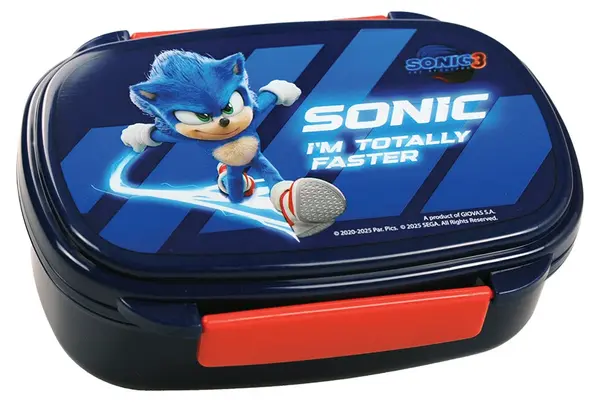 Cutie cu alimente Gim Sonic - Cu ustensile, 600 ml