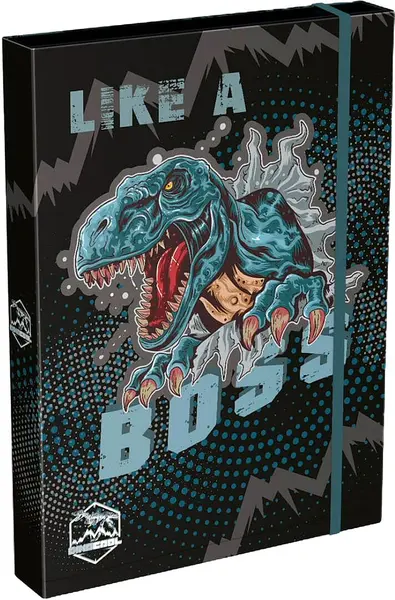 Cutie cu bandă elastică Lizzy Card Dino Cool Boss - A4