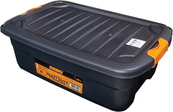 Cutie cu capac Premium - 46630, 30 l, neagră
