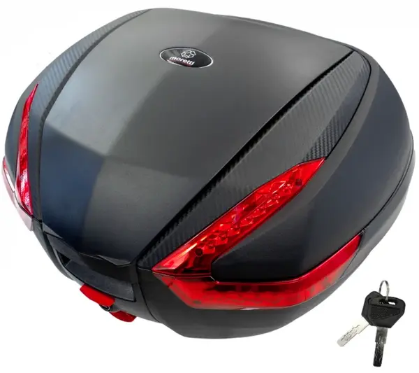 Cutie cu suport 35L, Moretti MR-888, culoare negru, reflector rosu