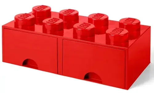 Cutie de depozitare LEGO 2x4 40061730 (Rosu)