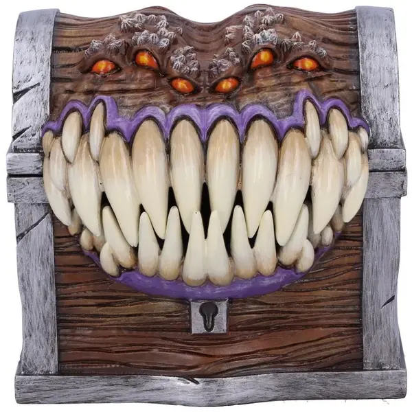 Cutie de depozitare Nemesis Now Games: Dungeons & Dragons - Mimic Box, 11 cm