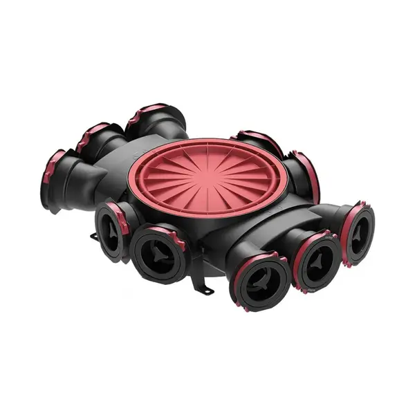 - Cutie de distribuție Heatpex Aria Connect, 10x75 mm, Tehnologie OneClick, Construcție modulară, ATC1, Negru