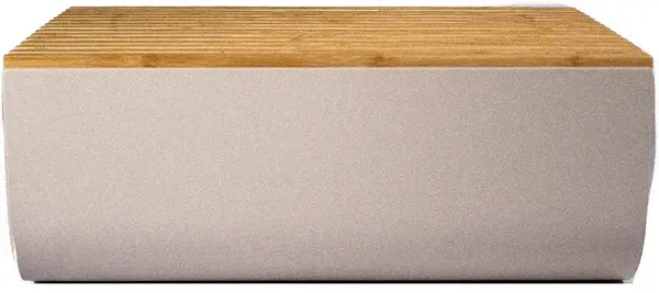 Cutie de pâine Alessi - Mattina, 14 x 34 x 21 cm, gri deschis