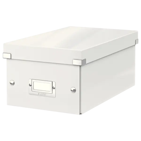 Cutie depozitare cu capac carton laminat pliabila cu capac 200 x 140 x 350 mm albastru Leitz WOW Click&Store Cutie depozitare cu capac carton laminat pliabila cu capac 200 x 140 x 350 mm albastru Leitz WOW Click&Store