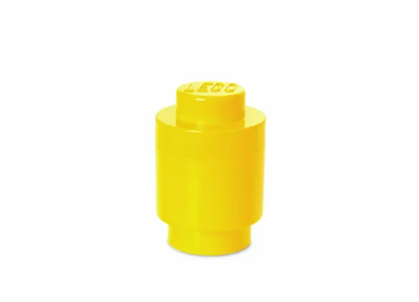 Cutie depozitare rotunda LEGO 1 galben