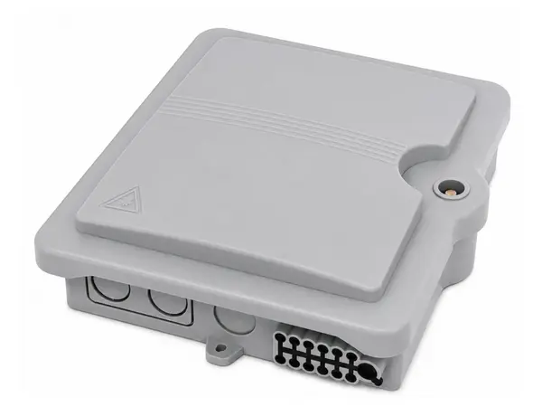 Cutie distributie fibra optica Braun Group, exterior/interior, 2 intrari, 12 iesiri, montaj perete/stalp, plastic anti UV, FDB-212BE