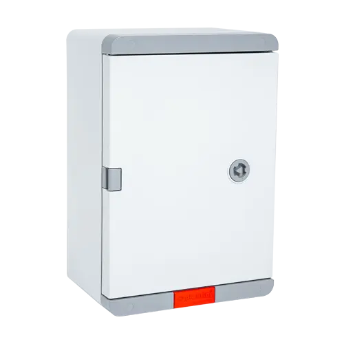 Cutie distributie IP67 din ABS gri, usa mata, placa metalica, 200x300x130 mm PD203013