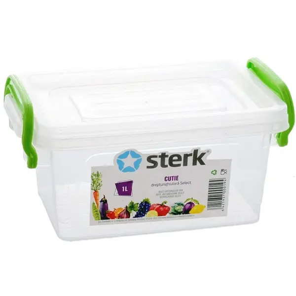 Cutie Dreptunghiulara Select, 1 l, Sterk Plast