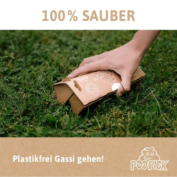 Cutie igienica pentru caini POOPICK BASIC - greutate caine peste 25 kg - 100% biodegradabil , 0% plastic, 0% petrol