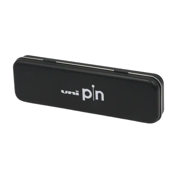 Cutie metalica PIN Uni-Ball, tip penar, negru
