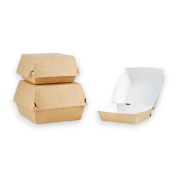 Cutie mica hamburger – carton kraft rezistent – 100 buc/set Cutie mica hamburger – carton kraft rezistent – 100 buc/set
