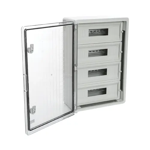 Cutie modulara, din ABS gri, usa transparenta, IP65, 2 x 12 module, 300x400x170 mm PP3114