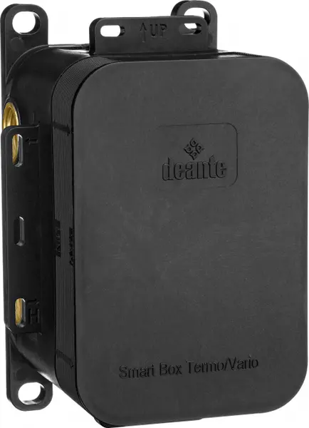 Cutie montaj ascuns baterii dus incastrate, negru, Deante Box