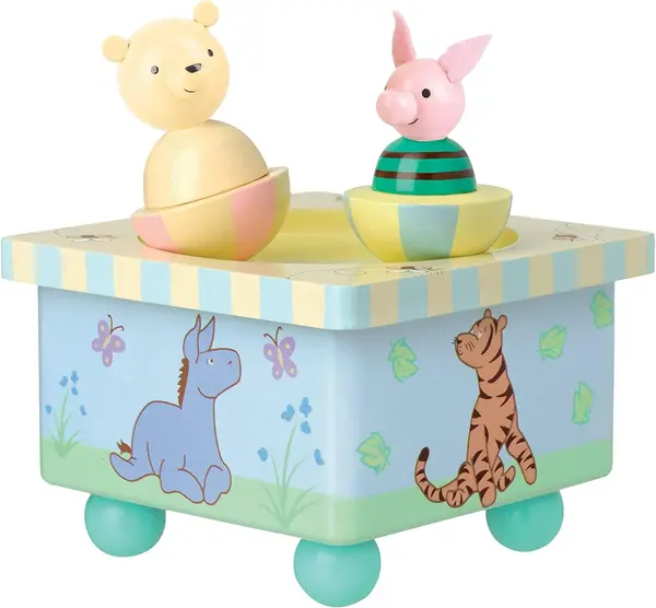 Cutie muzicală din lemn Orange Tree Toys - Ursulețul Pooh