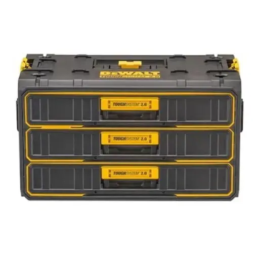 Cutie organizatoare DEWALT TOUGH SYS.2.0, cu sertare, Negru/Galben