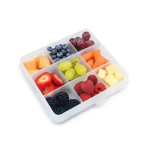 Cutie pentru depozitarea alimentelor Melii, cu 9 compartimente, Bej