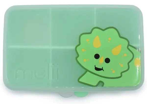 Cutie pentru gustări Melii - Cu 6 compartimente, Dinosaur