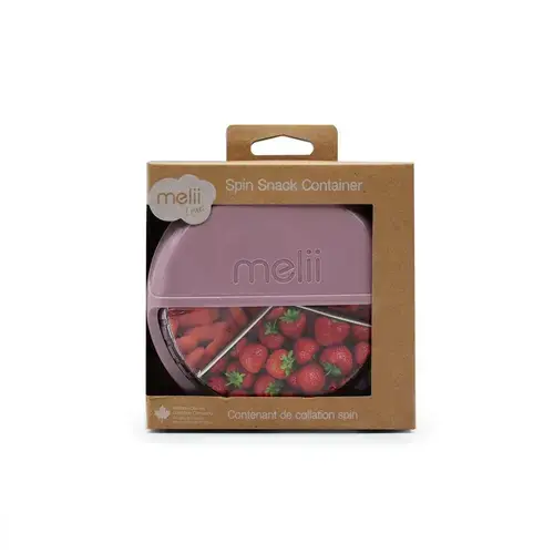 Cutie pentru gustari Melii Luxe Spin, 3 compartimente, 177 ml, Roz