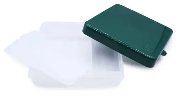 Cutie pentru mâncare Melii - Snackle Box, 9 compartimente, verde
