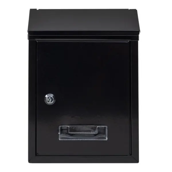 Cutie Postala din Metal, 21.7 x 7 x 30 cm, Neagra