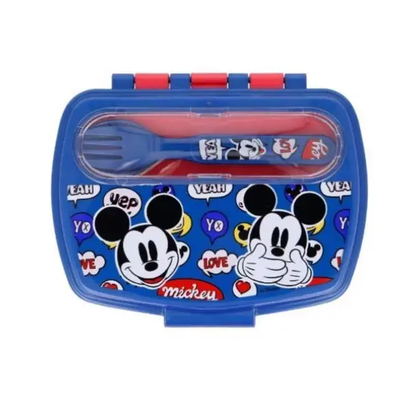 Cutie sandwich, Mickey Mouse, cu tacamuri Bleumarin Engros