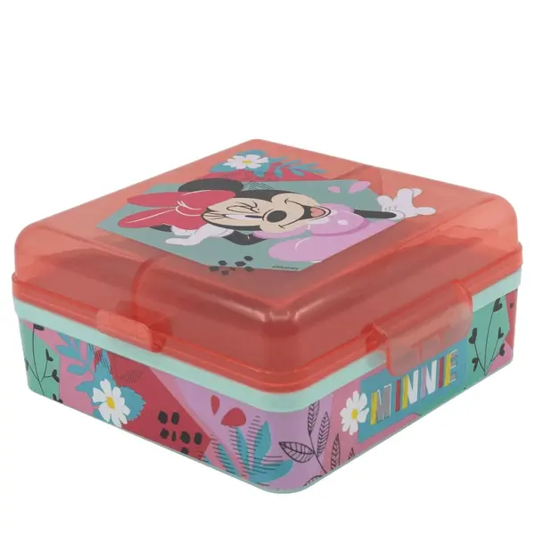Cutie sandwich, multicompartimente, multicolor, fara BPA, Being, Minnie Mouse Engros
