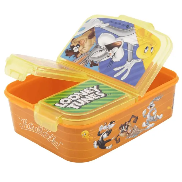 Cutie sandwich, multicompartimente, multicolor, fara BPA, Heroes, Looney Tunes Engros