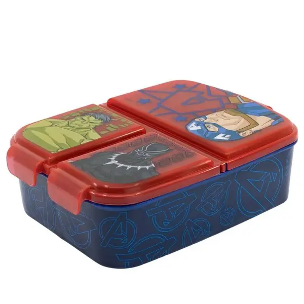 Cutie sandwich, multicompartimente, multicolor, fara BPA, Invicible Force, Avengers, Marvel Engros