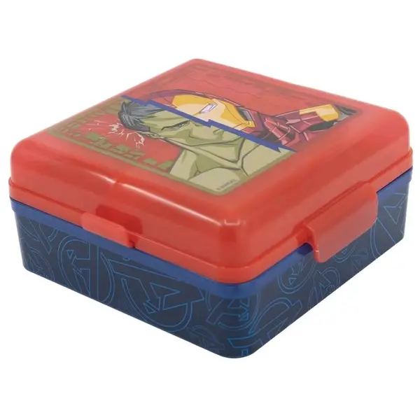 Cutie sandwich, multicompartimente, multicolor, fara BPA, Invincible Force, Avengers, Marvel Engros