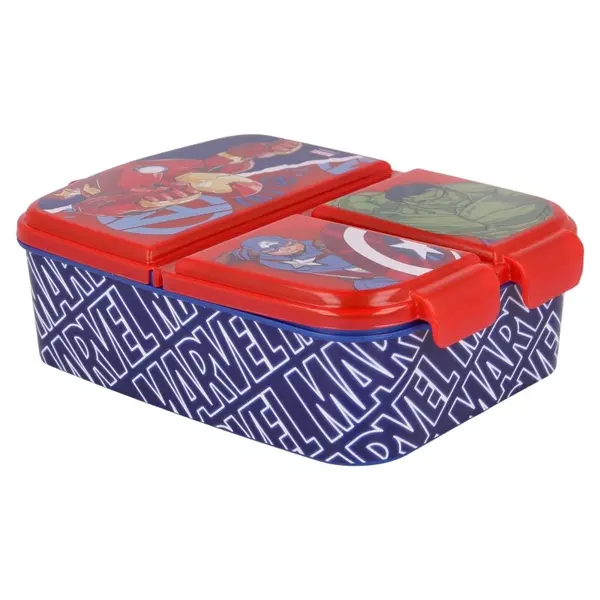 Cutie sandwich, multicompartimente, multicolor, fara BPA, Marvel, Avengers Engros