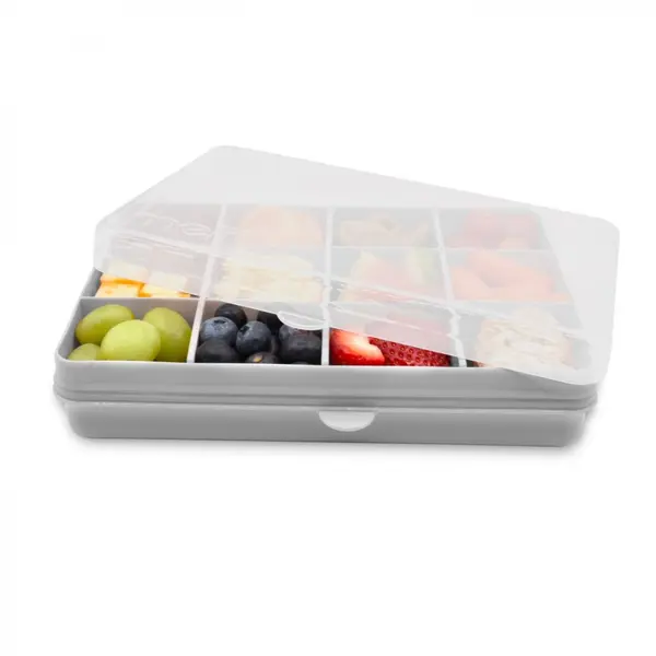Cutie snack cu 12 compartimente Melii grey