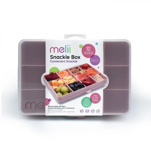 Cutie Snack cu 12 compartimente pentru gustari bebelusi,roz