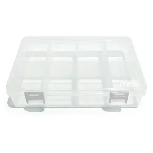 Cutie Snack cu 8 compartimente Melii, 24x16x5cm, 804ml, Transparent