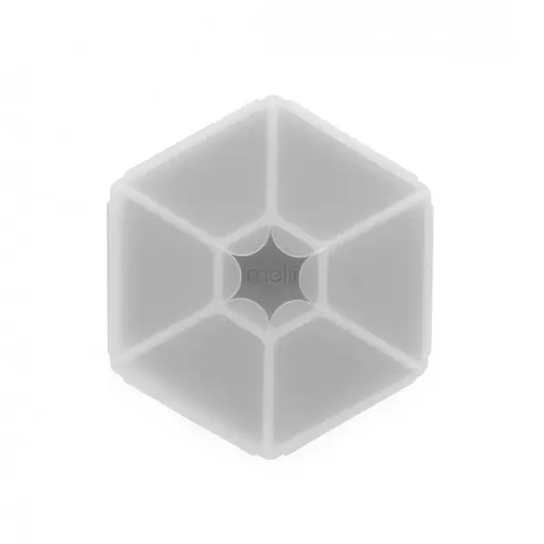 Cutie snack hexagon snackle cu 6 compartimente Melii grey