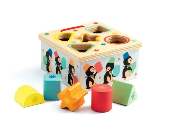 Cutie sortatoare cu pinguini - Geo Junzo | Djeco